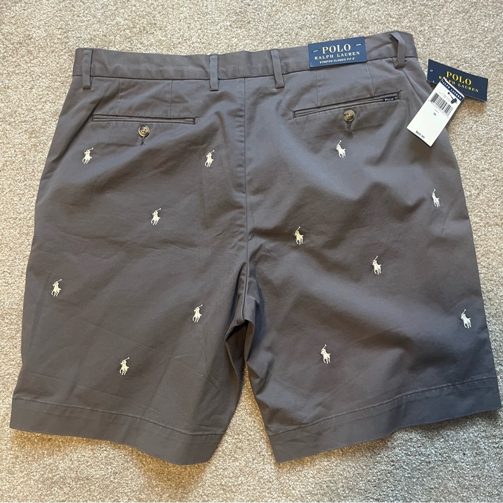 Polo Ralph Lauren Stretch Classic Fit 36 W Gray